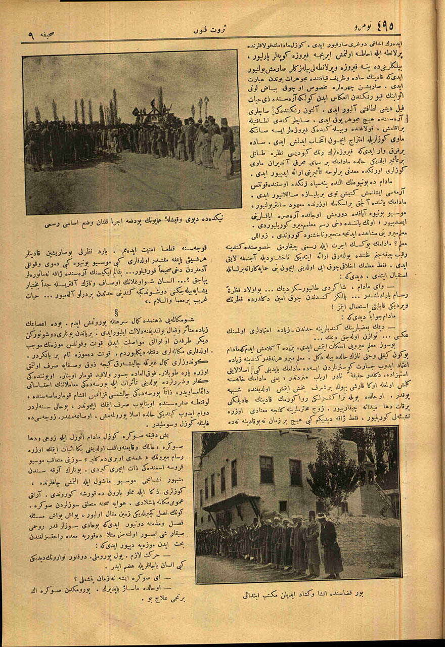 Niğde’de Deboy ve Kışla-ı Hümayunun Bu Defa İcra Kılınan Vaz-ı Esasi Resmi (Üstte)